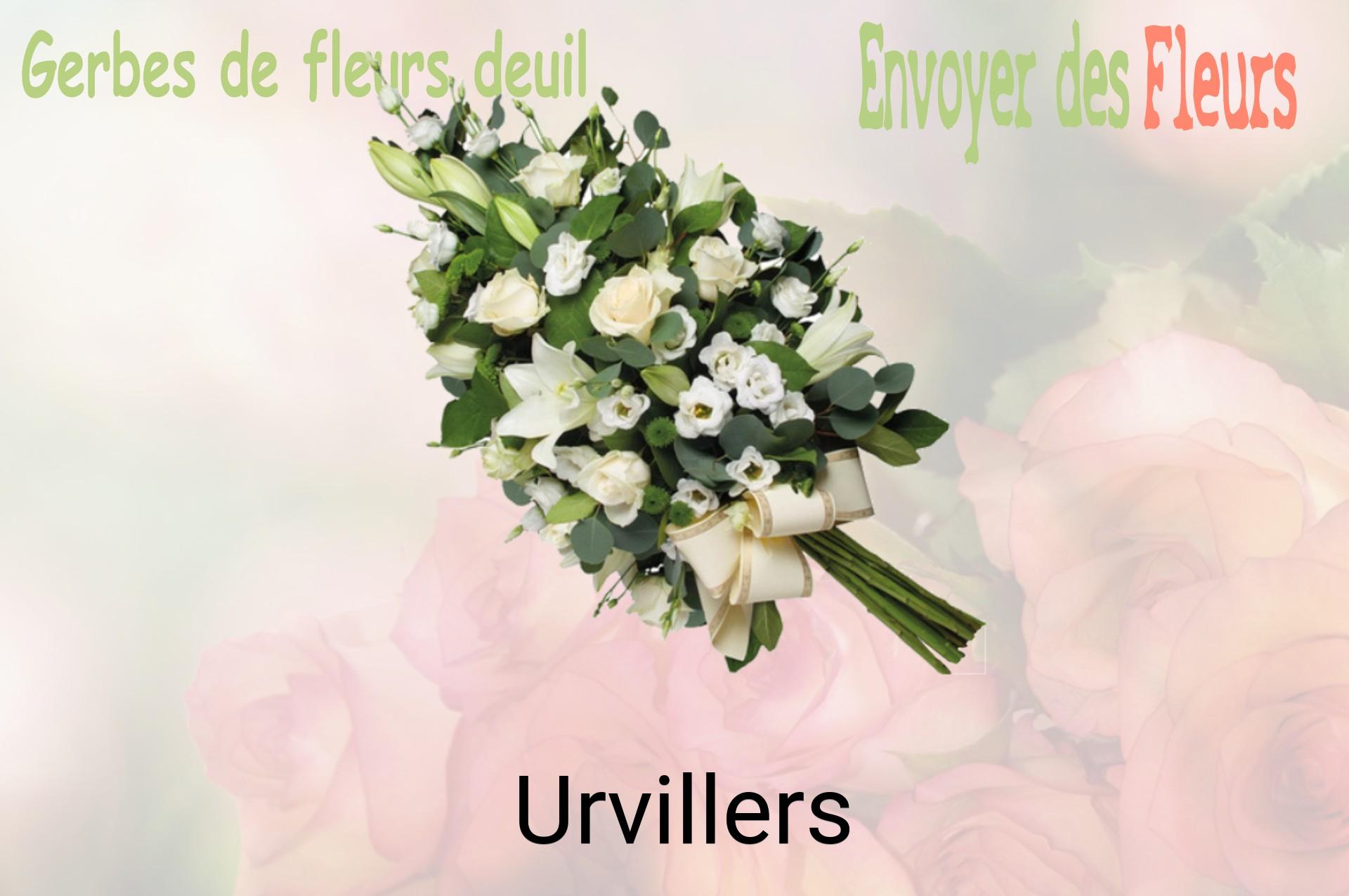Gerbe de fleurs de deuil livrée à Urvillers